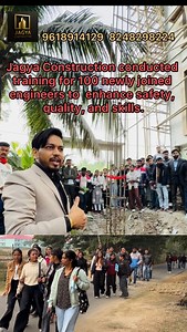 880K views · 17K reactions | Jagya Construction conducted training for 100 newly joined engineers to enhance safety, quality, and skills. 9365994634 #jagyaconstruction | Jagya Construction pvt. Ltd. | Facebook