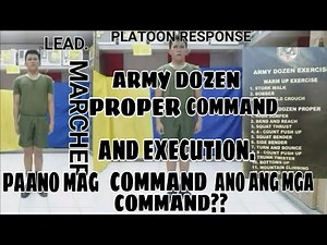 ARMY DOZEN EXERCISE PROPER COMMAND AND EXECUTION.