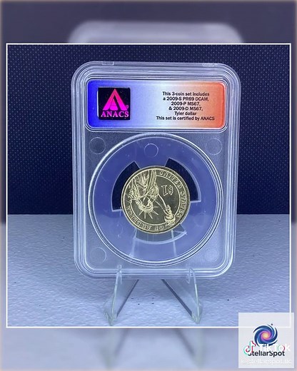 💰 Unlock a piece of history! Meet the 2009 D- ANACS MS67 John Tyler Presidential Dollar #4147. This stunningly minted coin not only celebrates the legacy of our 10th President but also adds a touch of history to your collection. Crafted with precision, its glimmering detail embodies both pride and nostalgia, making it a perfect gift for collectors or a unique addition to your financial investments. Imagine the stories this coin could tell as it brightens your home or office! ✨ Invest in a legac