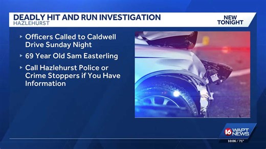 Deadly hit and run investigation in Hazlehurst