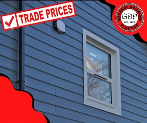 Pictured here in colonial blue, this Fortex cladding gives a classic finish while eliminating the chance of warping or rot that comes with traditional timber boards. https://www.gbplastics.co.uk/cladding-shiplap/textured-fortex-cladding.html #freefoam #fortex #cladding #homerenovation #generalbuildingplastics | GB Plastics | Facebook