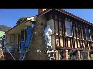 Asbestos Cladding Sheet Removal from Complete House