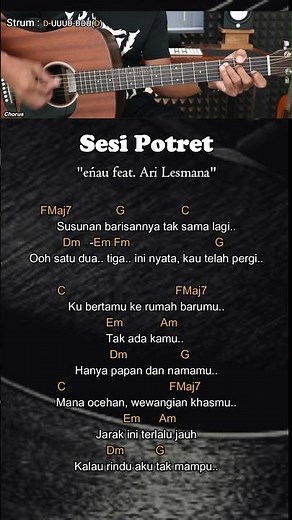 Sesi Potret - eńau feat. Ari Lesmana | Chord Gitar Mudah dan Lirik #chordgitar #guitarlessons
