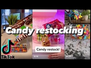 Candy organizing and restocking TikTok compilation