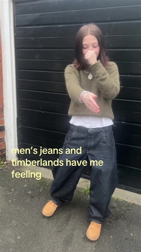 Embrace the Baggy Jeans Trend with Timberlands