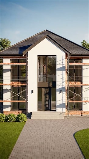 House construction process animation #houseconstruction #buildingconstruction #construction