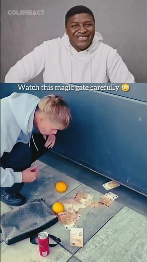 Funny Reaction to the Magic Gate 😳 | Double Everything! #funnyvideo #shorts