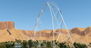 World's tallest rollercoaster begins testing