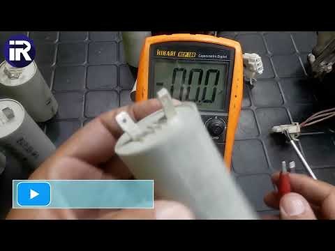 Aprenda como testar um capacitor de lavadora de roupas.