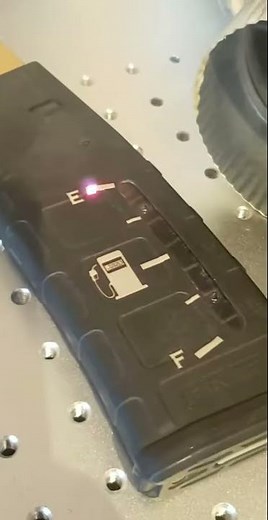 Laser engraving a pmag