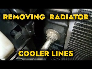 Removing Cooler Lines from Radiator - EASY !