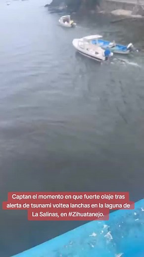 Fuerte olaje en Zihuatanejo: Alerta de tsunami