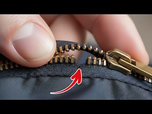 JUST 1 MINUTE 😱This zipper repair method will save you money