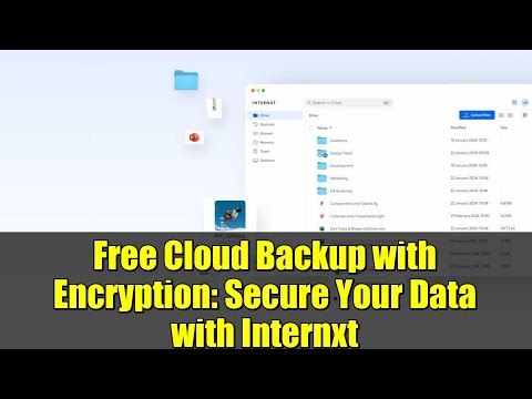 Free Cloud Backup with Encryption: Secure Your Data with Internxt