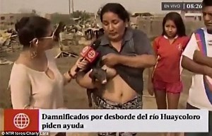 Unbelievable! Woman Breastfeeds a Pig During Interview in Broad Daylight (See Photos Video)