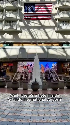 🤯 Wait… There’s a Hotel INSIDE Orlando Airport?! ✈️🏨 MCO Hyatt Regency Room Tour