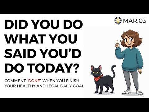 Daily Goals Checkpoint | March 3rd 2026 | The SMARTEST Goals