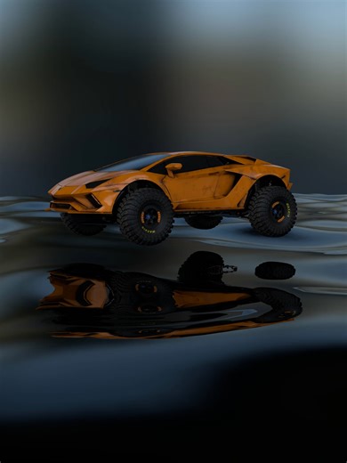Lamborghini Aventador 3D concept