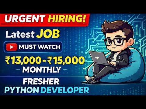 #latest #python Developer Jobs for Fresher Experience Urgent Hiring 