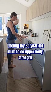 80 year old mum surprised me with this one! #seniorfitness #exerciseathome #80plus #upperbodystrength #60plusandfabulous | The Fitness Lady