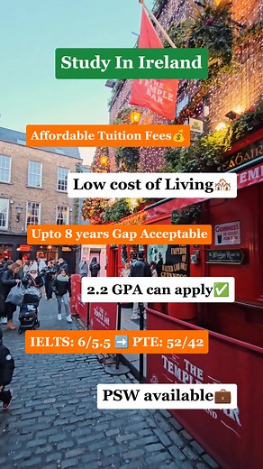 Study Abroad in Ireland: Bachelor & Master Programs, Affordable Fees, High Visa Success Rate