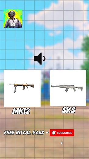 PUBG mobile/BGMI guns sound test -02💥✅ #shorts