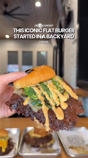 LOCALE on Instagram: "S M A S H /// the iconic flat burger that started in a backyard is now shaking up Santa Ana’s burger scene 🍔 Orange County’s original smash burger didn’t start in a kitchen it started in a backyard. @hammer.burger is turning heads with ultra-thin, crispy-edged patties that bring serious crunch and serious flavor. The lineup is stacked. The Classic delivers grilled onions, house pickles, and signature sauce. The Flatty Melt flips grilled cheese into a beefy masterpiece. And