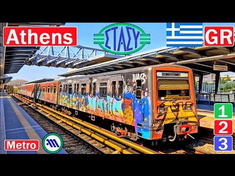 🇬🇷 ATHENS METRO 2025 | Μετρό Αθήνας【4K】