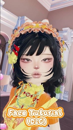 (DLC) Cute DTI custom makeup face tutorial ♡ #dresstoimpress