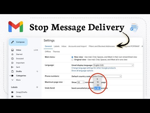 How to undo send in Gmail (Inbox Management)