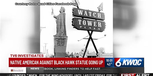 ‘It’s a sign. It’s not a chief’: Native American against Black Hawk statue going up