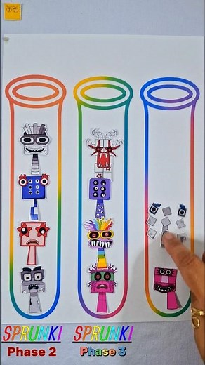 Sprunki 🎵 NumberBlocks Six to Ten 🟪⬜️ Phase 3 and 2 👹 Challenge 🧪 #sprunki 🎶