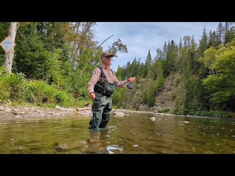Rivière Mistigougèche / pêche au saumon avec Jules Oakes sur la ZEC Rivière Mitis