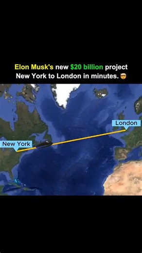 virtialwality on Instagram: "🌍 Imagine Traveling from New York to London in Just 54 Minutes! 🚄✨ Elon Musk is once again pushing the limits of imagination with his $20 billion Hyperloop undersea tunnel—a futuristic marvel that could make the Atlantic feel like a quick morning commute. Picture this: sleek pods gliding at mind-blowing speeds inside near-vacuum tubes, powered by magnetic levitation, slicing through oceans faster than any plane could dream of. ✈️💨 This isn’t just travel—it’s a rev