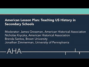American Lesson Plan: Teaching US History in Secondary Schools