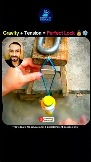 Gravity + Tension = Perfect Lock 🔒⚙️ #shorts #shortvideo