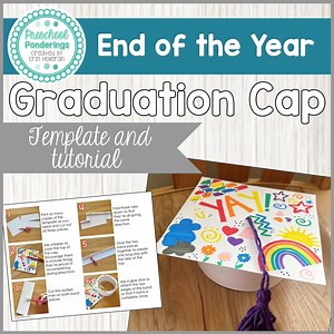 Graduation Cap Template - Preschool and Kindergarten - Etsy