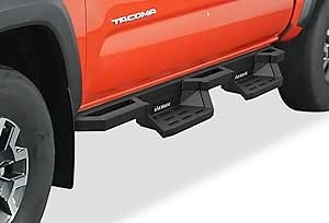 APS Stainless Steel Pocket Steps Running Boards Compatible with Toyota Tacoma 2005-2023 Double Crew Cab