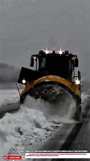 Best Innovation Machine Eats Massive Snow Walls Like Nothing #innovation