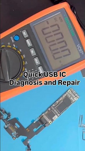 How To Quickly Diagnose iPhone Not Charging Issue - USB (Tristar) IC Repair #shorts