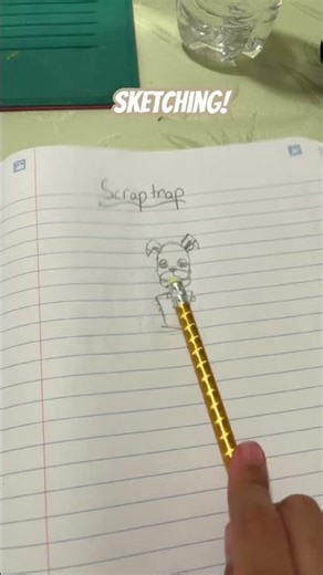 DRAWING SCRAP TRAP🤎#fnaf