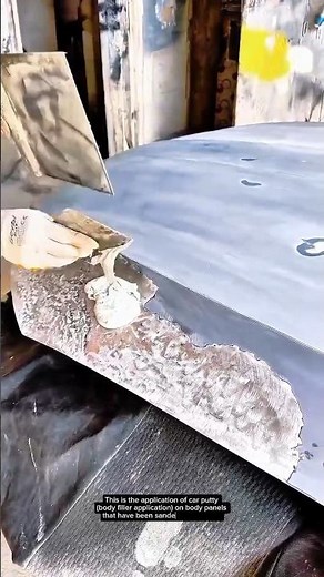 Perfect Auto Body Filler Application – Professional Car Panel Restoration Technique