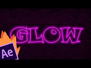 Glow Text in After Effects - How to Add Glow to Text
