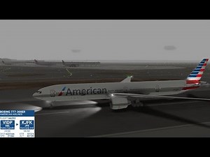American Airlines AA293 B777-300ER Landing in John F. Kennedy International Airport