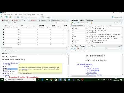 Statistique descriptive avec le logiciel R studio : partie1