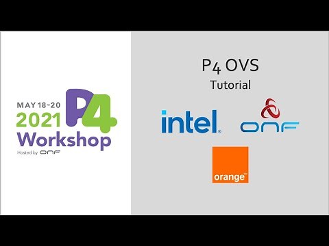 P4 OVS Tutorial - Intel, ONF, and Orange