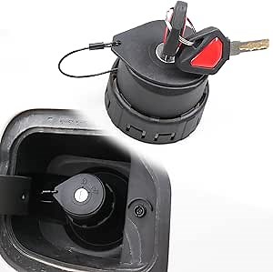 Locking Gas Cap Lock And Key For Bronco, Anti-Theft Locking Fuel Cap Gas Tank Lock for 2021 2022 2023 2024 2025 Ford Bronco Accessories (Not For Raptor) Fit 2.31" Threaded Hole