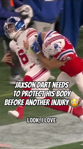 Inside The BatCave on Instagram: "On Monday Night Football, Jaxson Dart took a hard hit while running out of bounds against the New England Patriots. After being out with a concussion the past 3 weeks, Dart needs to be more careful with how he plays #jaxsondart #giants #patriots #explore #reels"