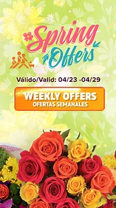Fresh deals are blooming! Our Spring Offers for April 23–29 are here — packed with seasonal favorites and weekly must-haves. Hurry in and take advantage before they’re gone! ¡Las ofertas frescas están floreciendo! Nuestras Ofertas de Primavera del 23 al 29 de abril ya están aquí, ¡repletas de favoritos de temporada y artículos imprescindibles de la semana! ¡Date prisa y aprovéchalas antes de que se acaben! | El Super Markets