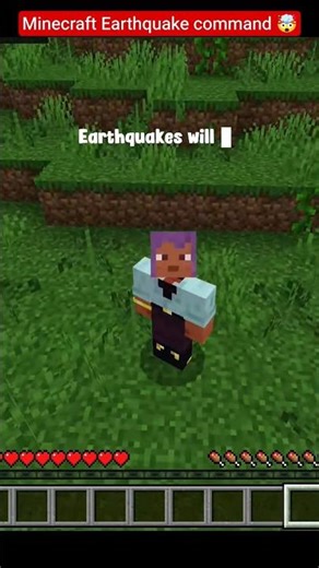 How to make an earthquake in minecraft 🤯 #minecraft